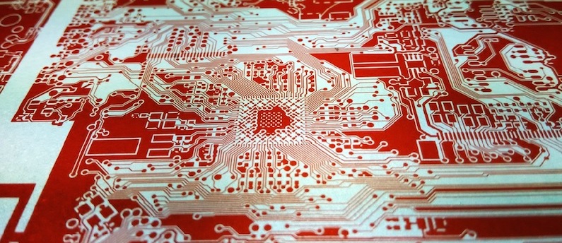 Red Printed Circuit Board