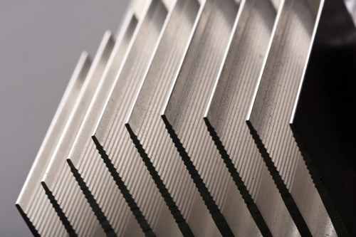 Aluminum Heat Sink Fins Pointing Left