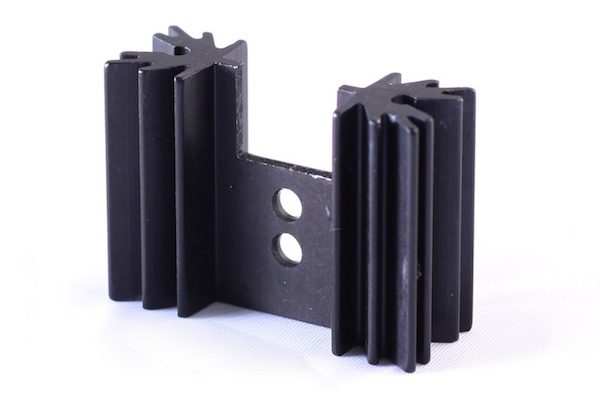 Black Anodized Aluminum Heatsink