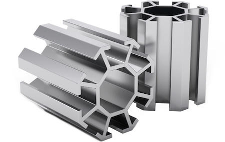 Aluminum Extrusions 3D Graphic