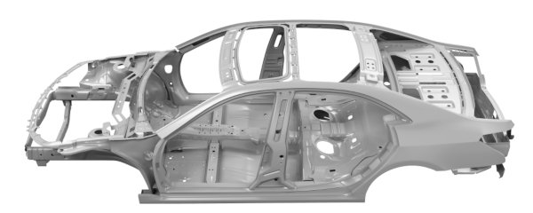 Unibody chassis with aluminum extrusions (2)