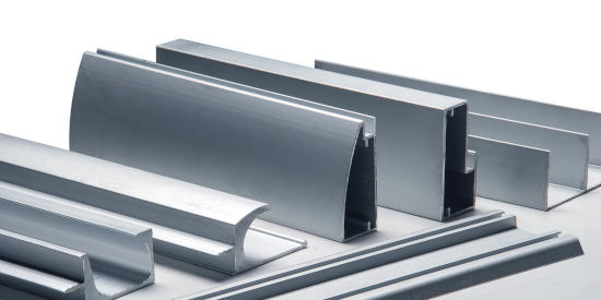 Various custom aluminum extrusions