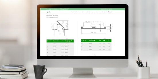 Aluminum Glazing Extrusions - Catalog of Shapes