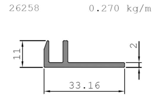 Aluminum Profile for Solar Panels - Shape 2