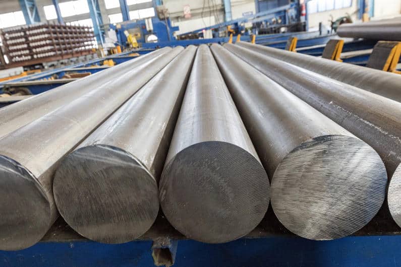 Aluminum billets used for the extrusion process