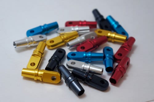 Anodized aluminum parts