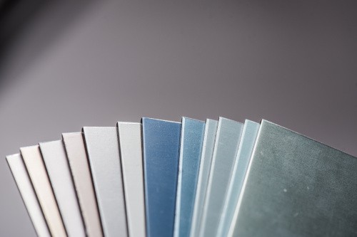 Anodized aluminum sheets in various colors