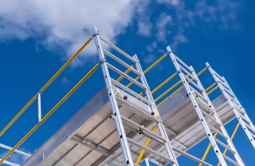 Aluminum scaffolding