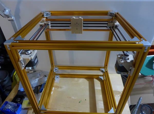 3D Printer frame made from T-slot aluminum