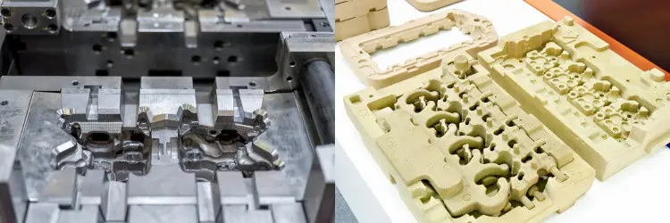 Die Casting vs. Sand Casting Mould Example