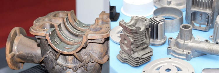 Sand cast part vs. die cast pars