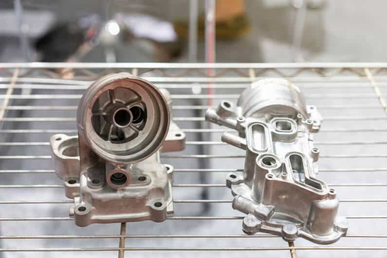 Automotive engine parts made from aluminum die casting alloys