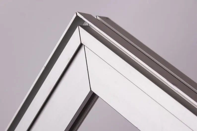 Aluminum frame made from aluminum extrusion alloys