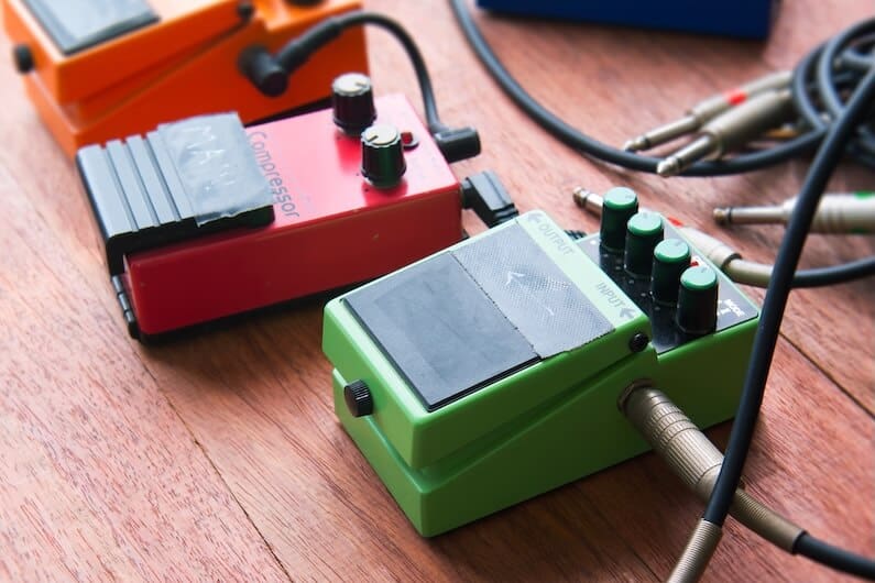 Guitar effects pedals