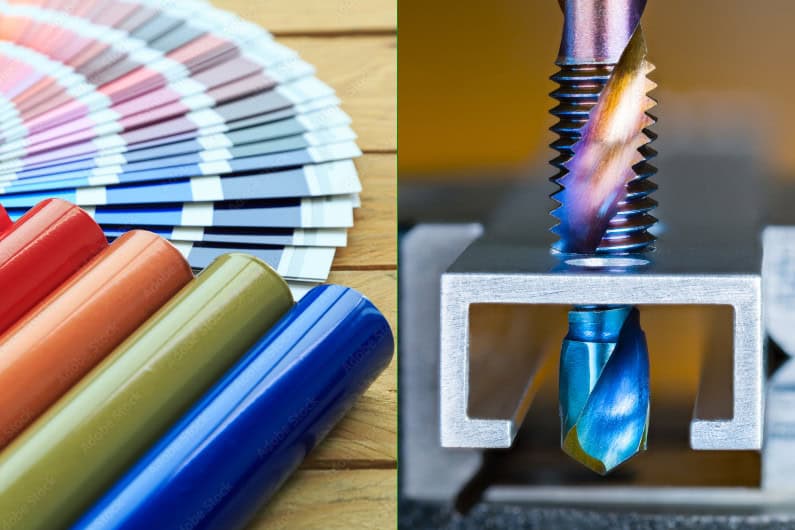 Colorful extruded profiles