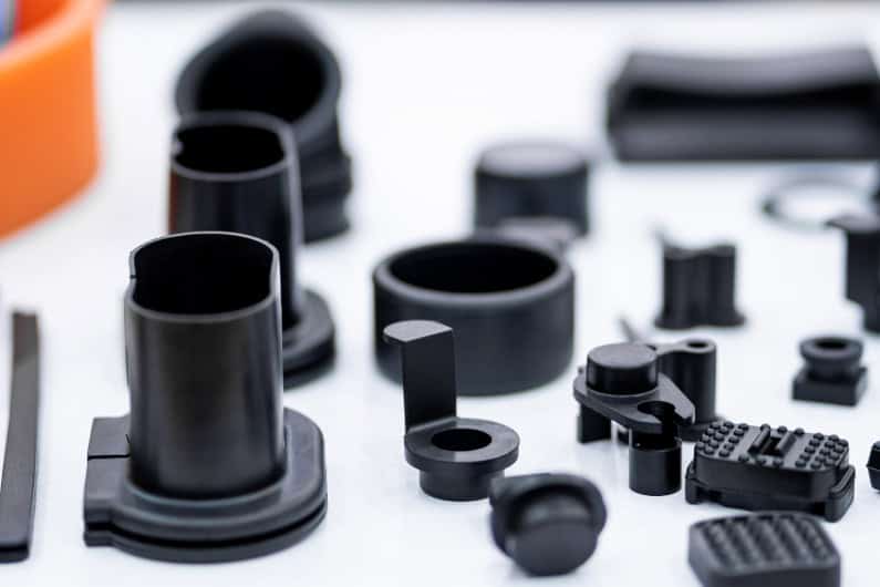 Plastic and rubber parts for the automotive industry